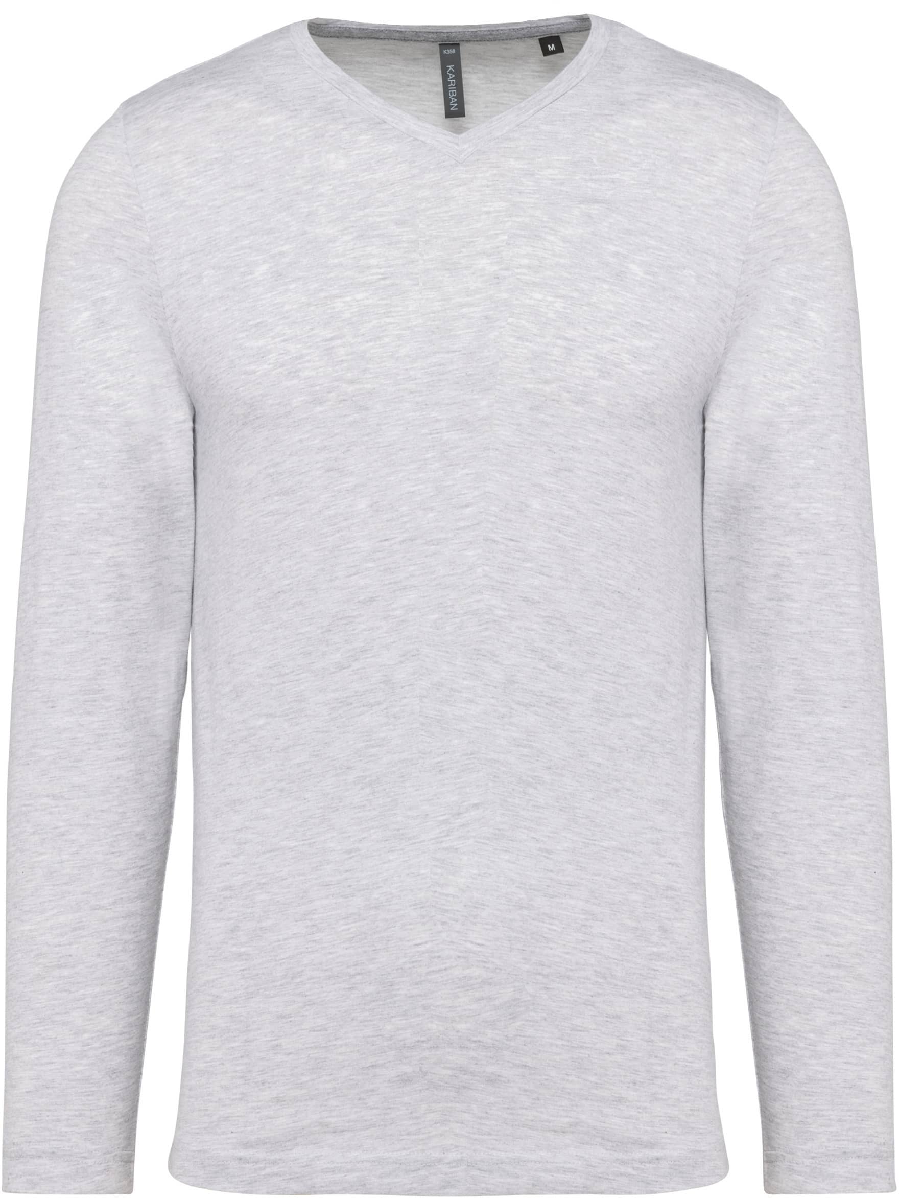 Men`s long-sleeved V-Neck T-shirt