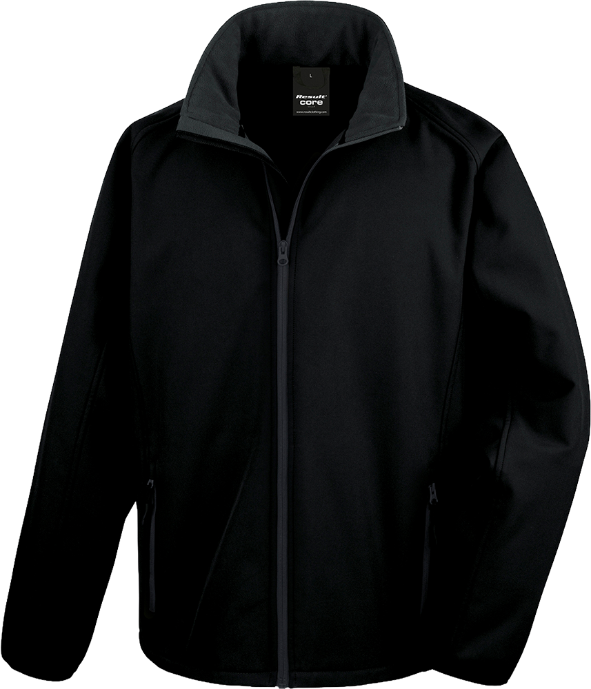 Men's Printable Softshell Jacket with Recycled Fleece Inner