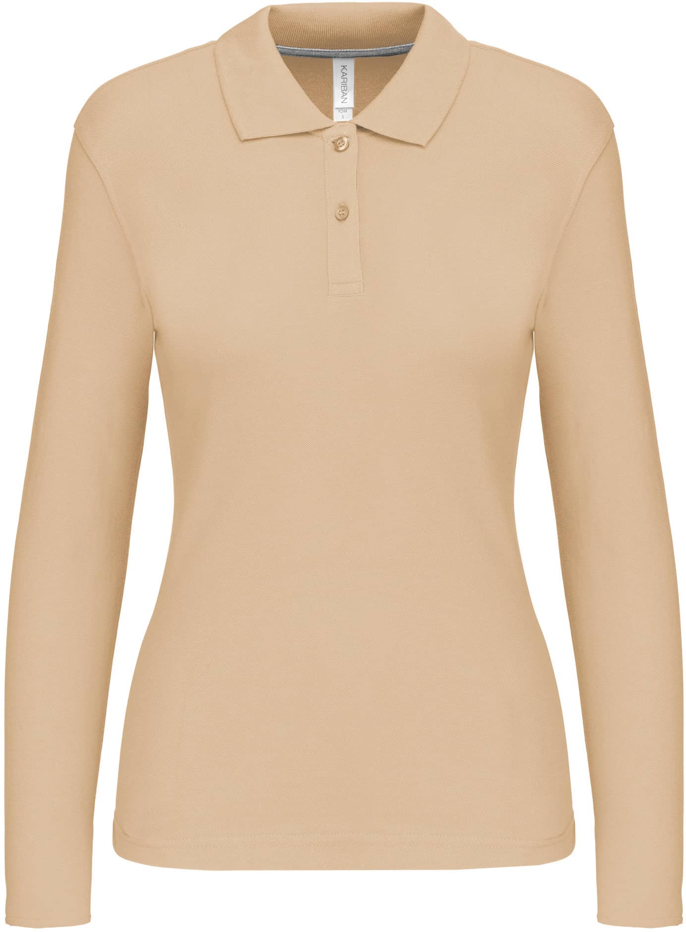Damen Piqué Poloshirt Langarm