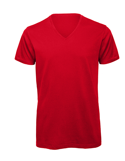 Klassisches V-Neck Herren Bio T-Shirt "Inspire"