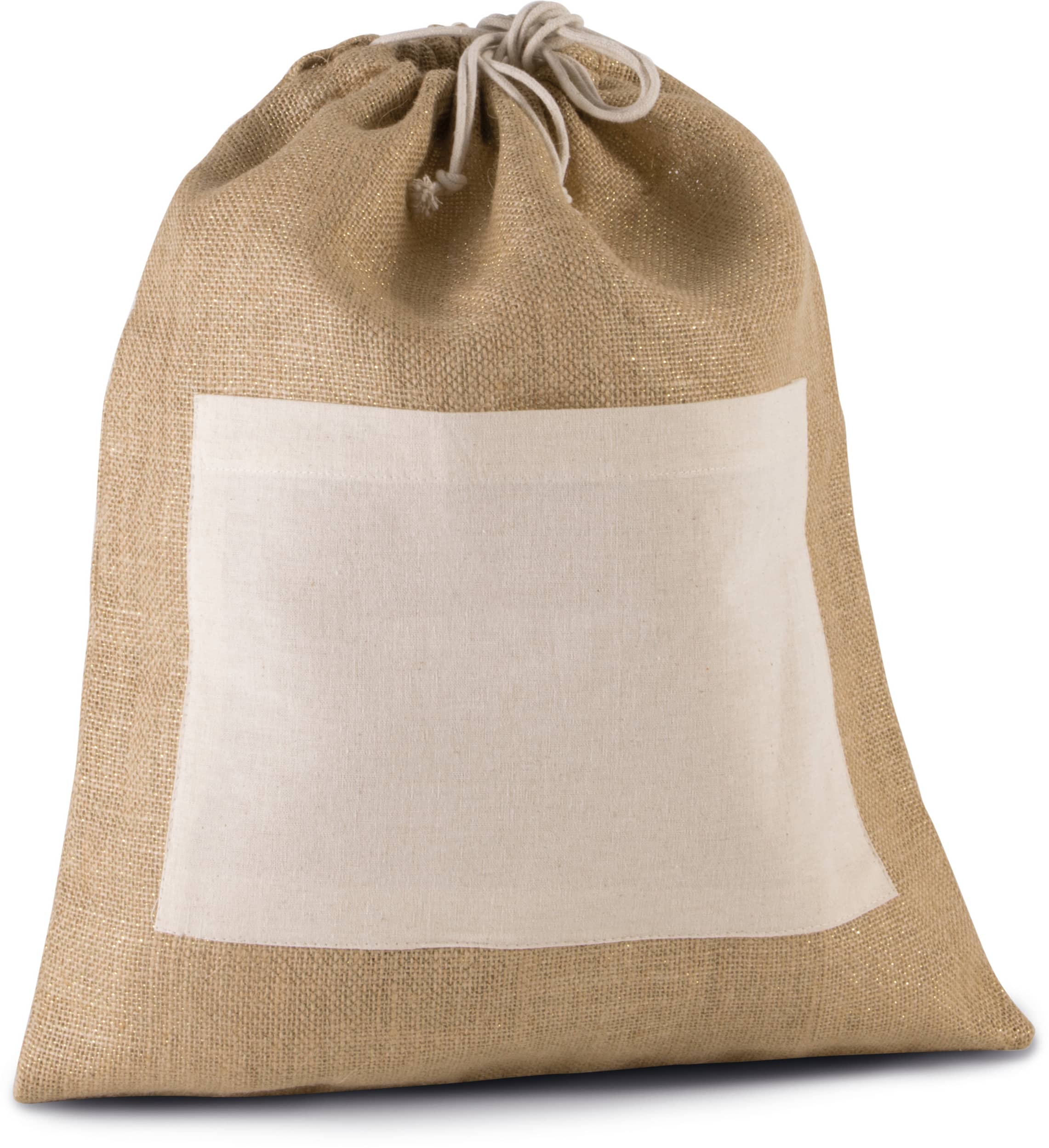 Tasche aus Jutestoff mit Kordel