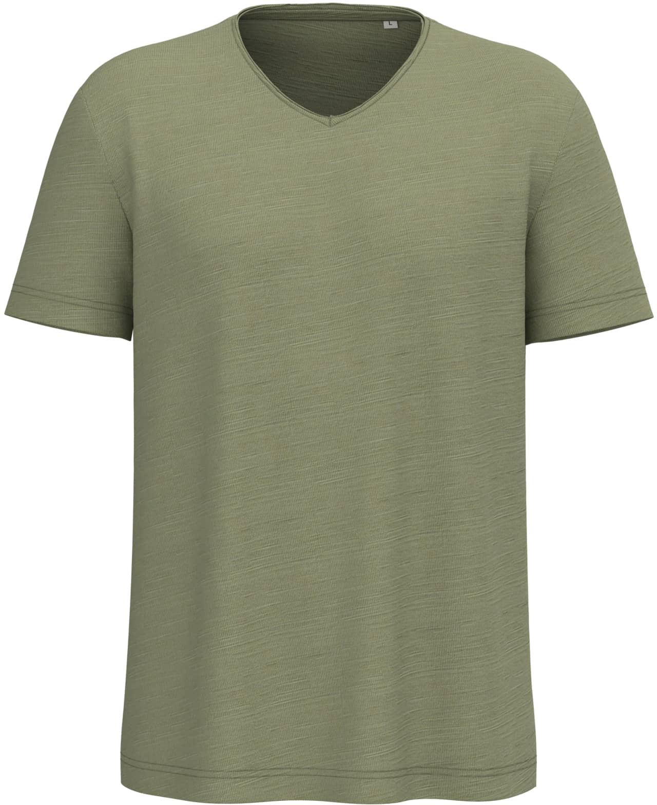 Umweltfreundliches T-Shirt mit Slubkragen und überschnittenen Schultern für Herren