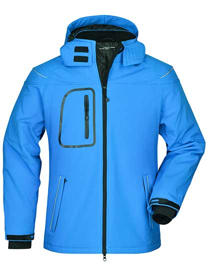 3-lagige Herren Winter-Softshelljacke mit Brusttasche