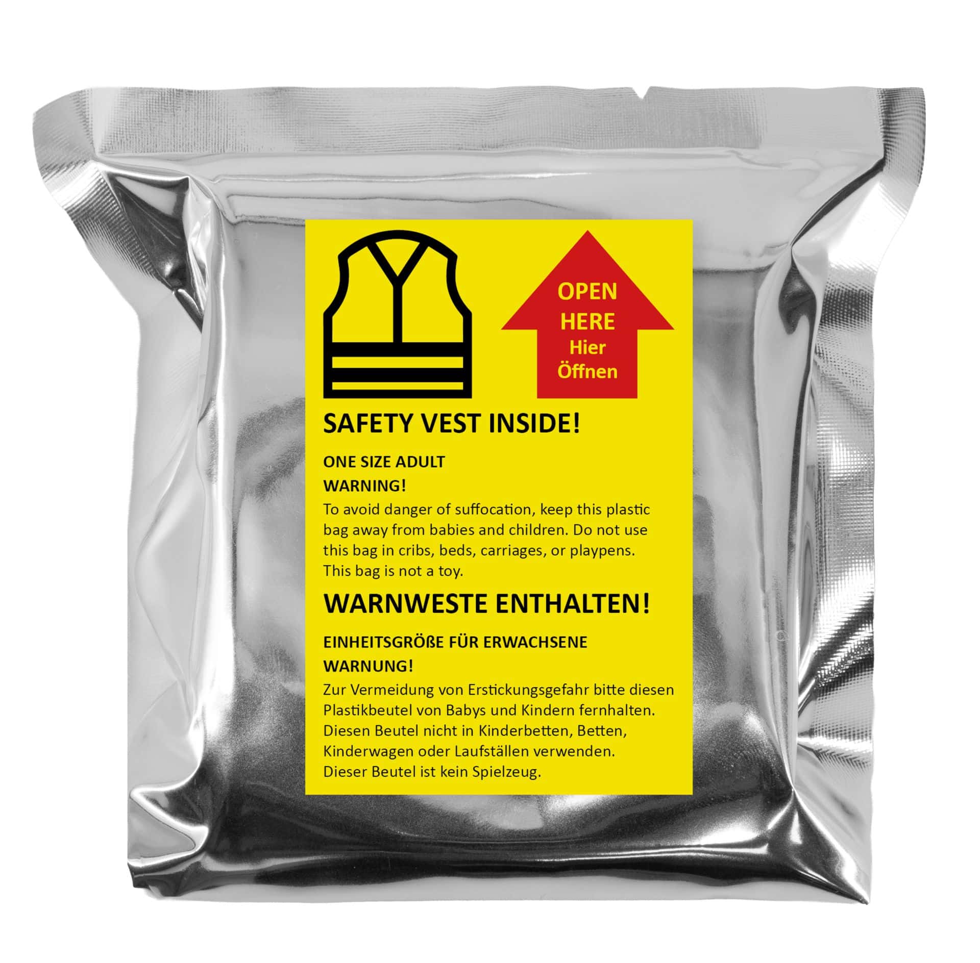 Children´s Safety vest in mini vacuum packaging “Billund”