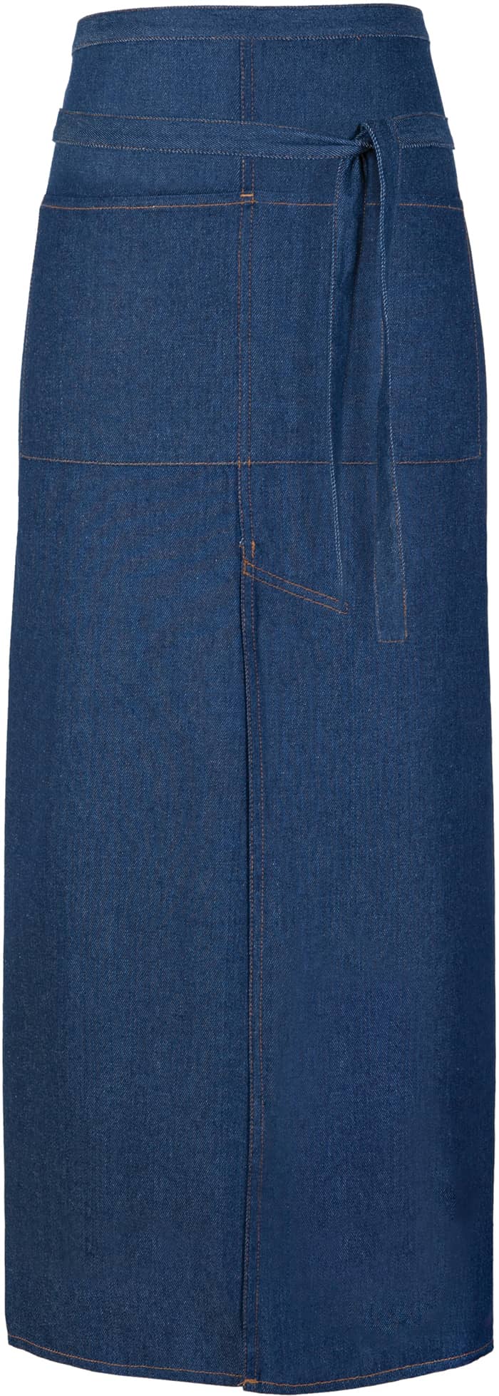 Jeans Bistro Apron With Split and Pocket