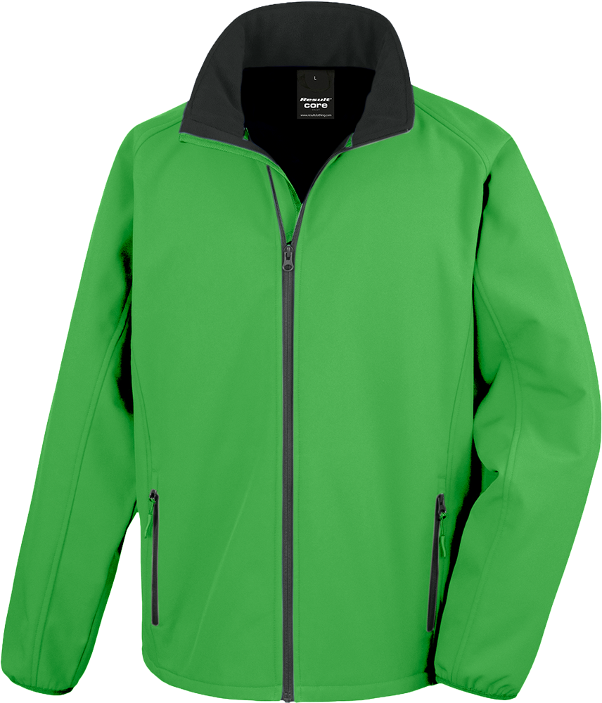 Men's Printable Softshell Jacket with Recycled Fleece Inner