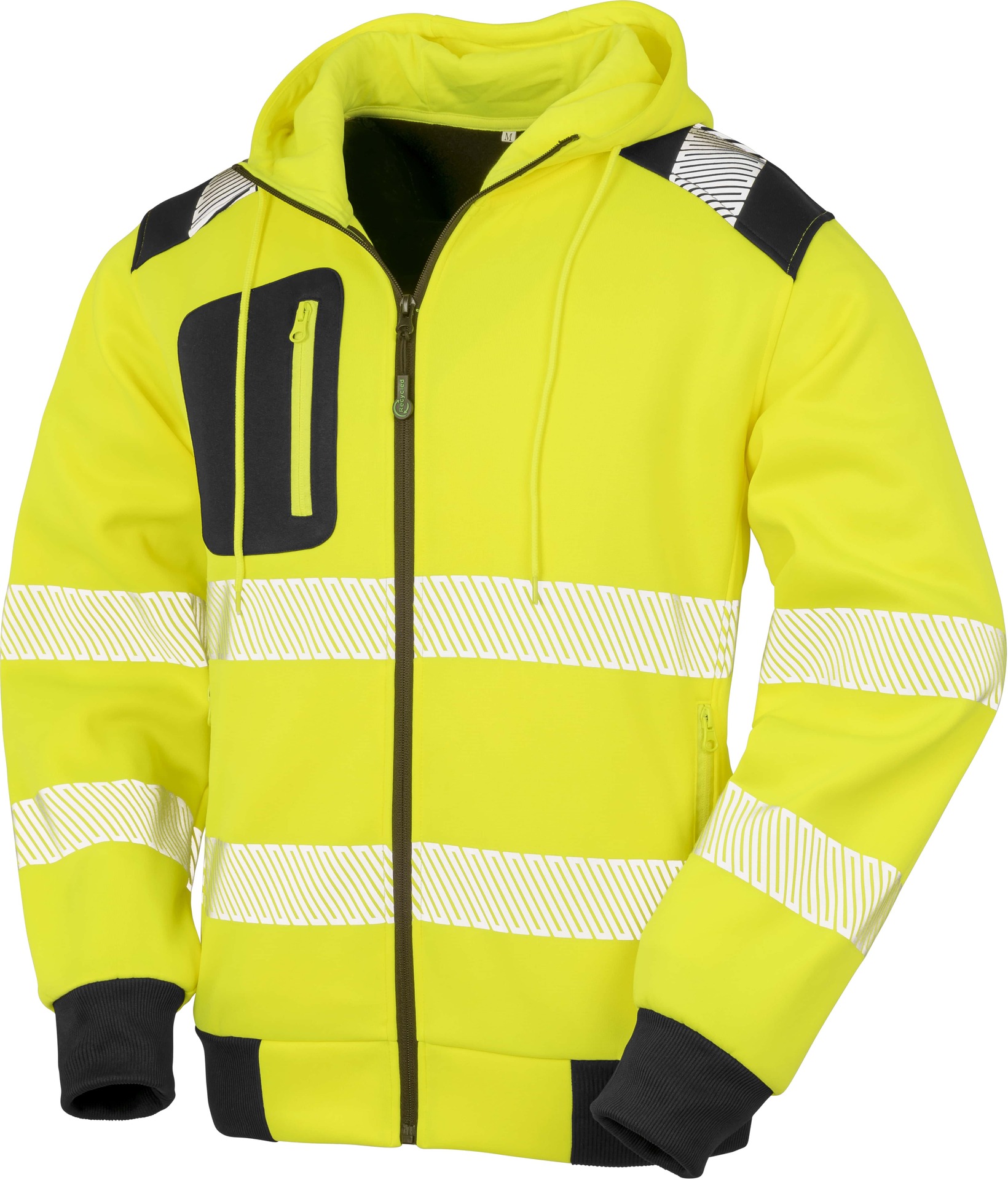 Recycled Zipped Safety Hoody