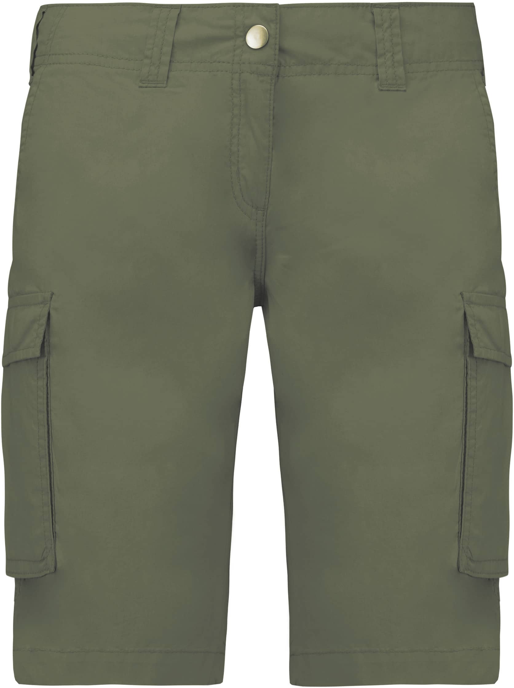 Leichte Bermuda-Shorts für Damen mit mehreren Taschen