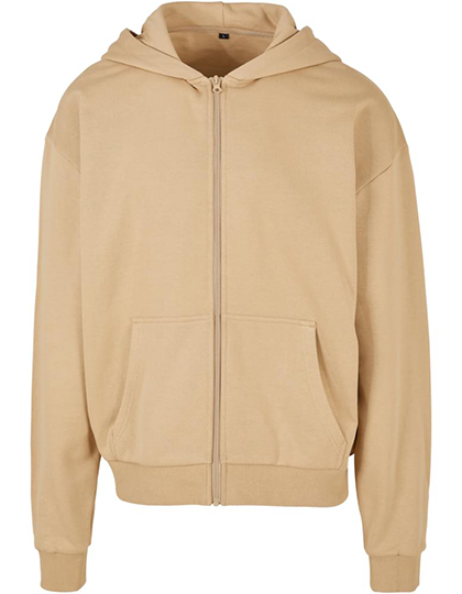Weit geschnittener Herren-Zip-Hoodie mit Kängurutasche