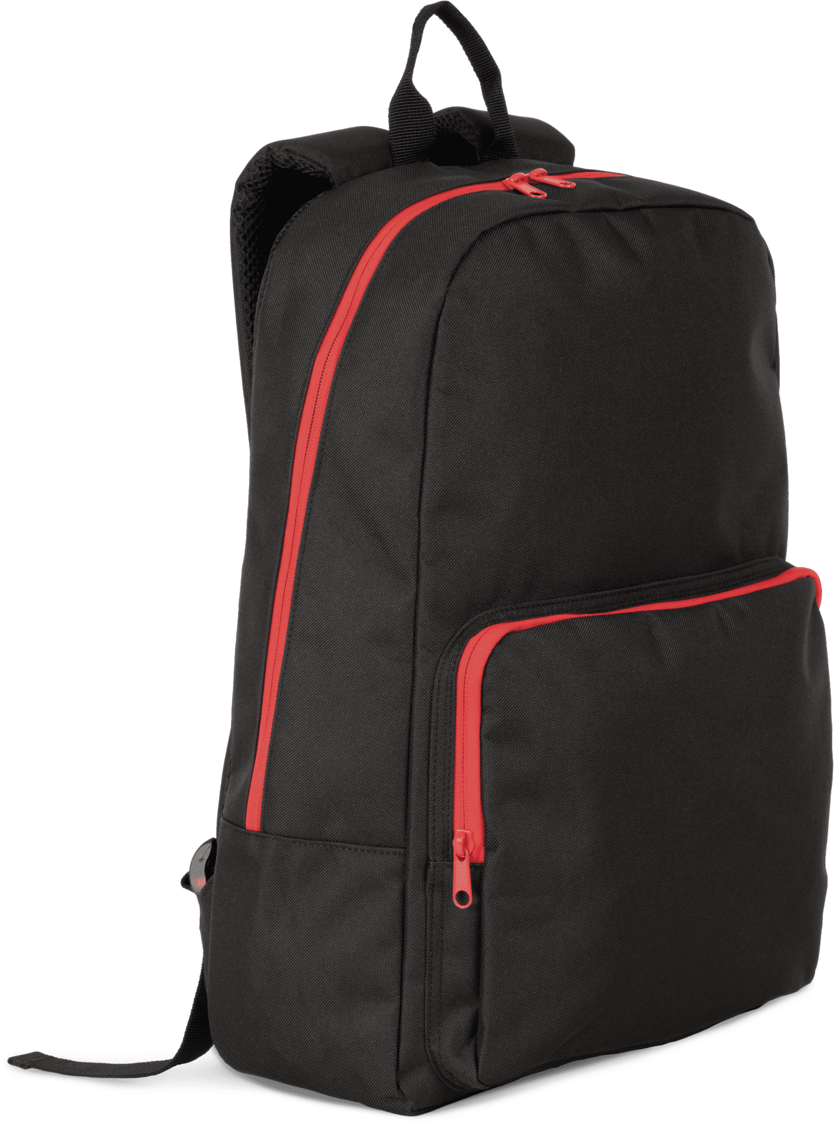Rucksack mit kontrastfarbenem Reißverschluss aus Polyester
