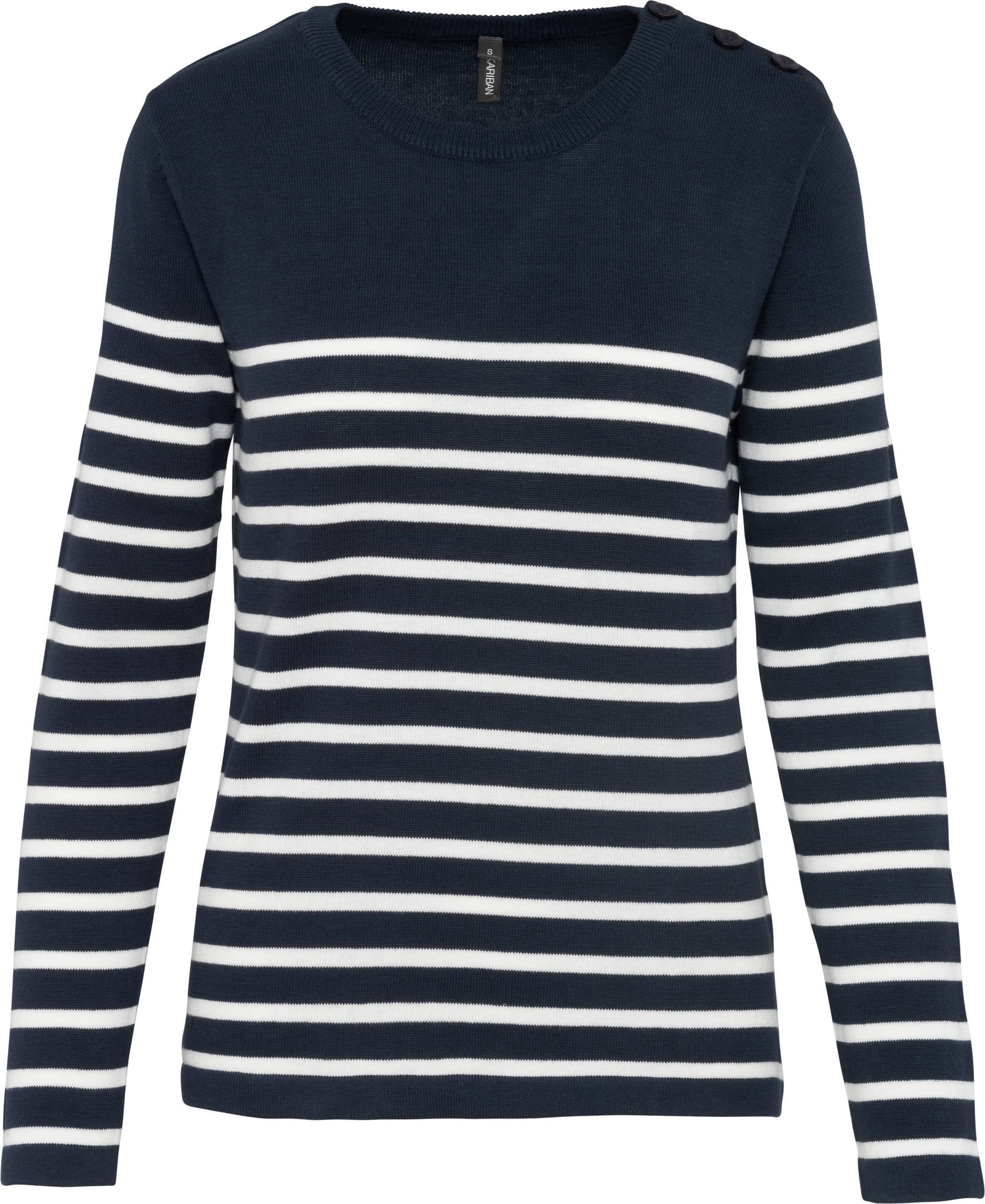 Damenpullover im Marine-Stil
