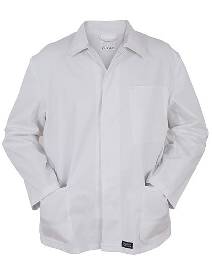 Lange Unisex-Arbeitsjacke in Drill-Qualität