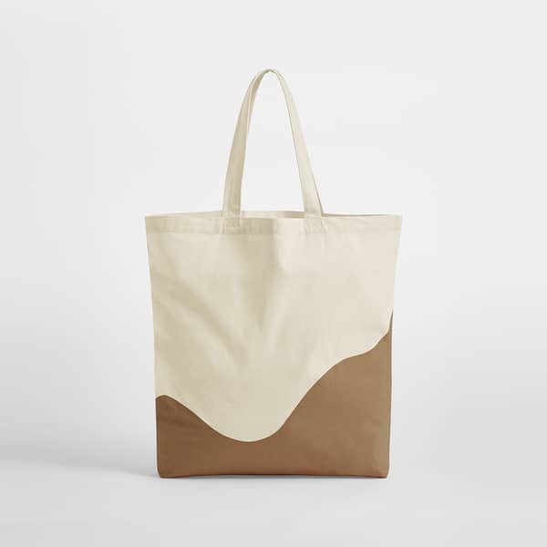 Organic Cotton Wave Print Maxi Bag
