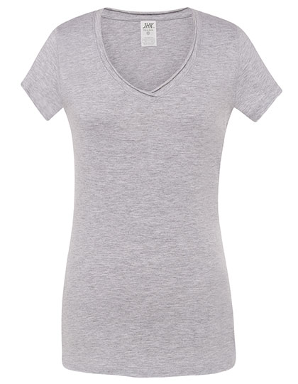 Slim Fit Damen-T-Shirt "Sicilia" mit V-Ausschnitt