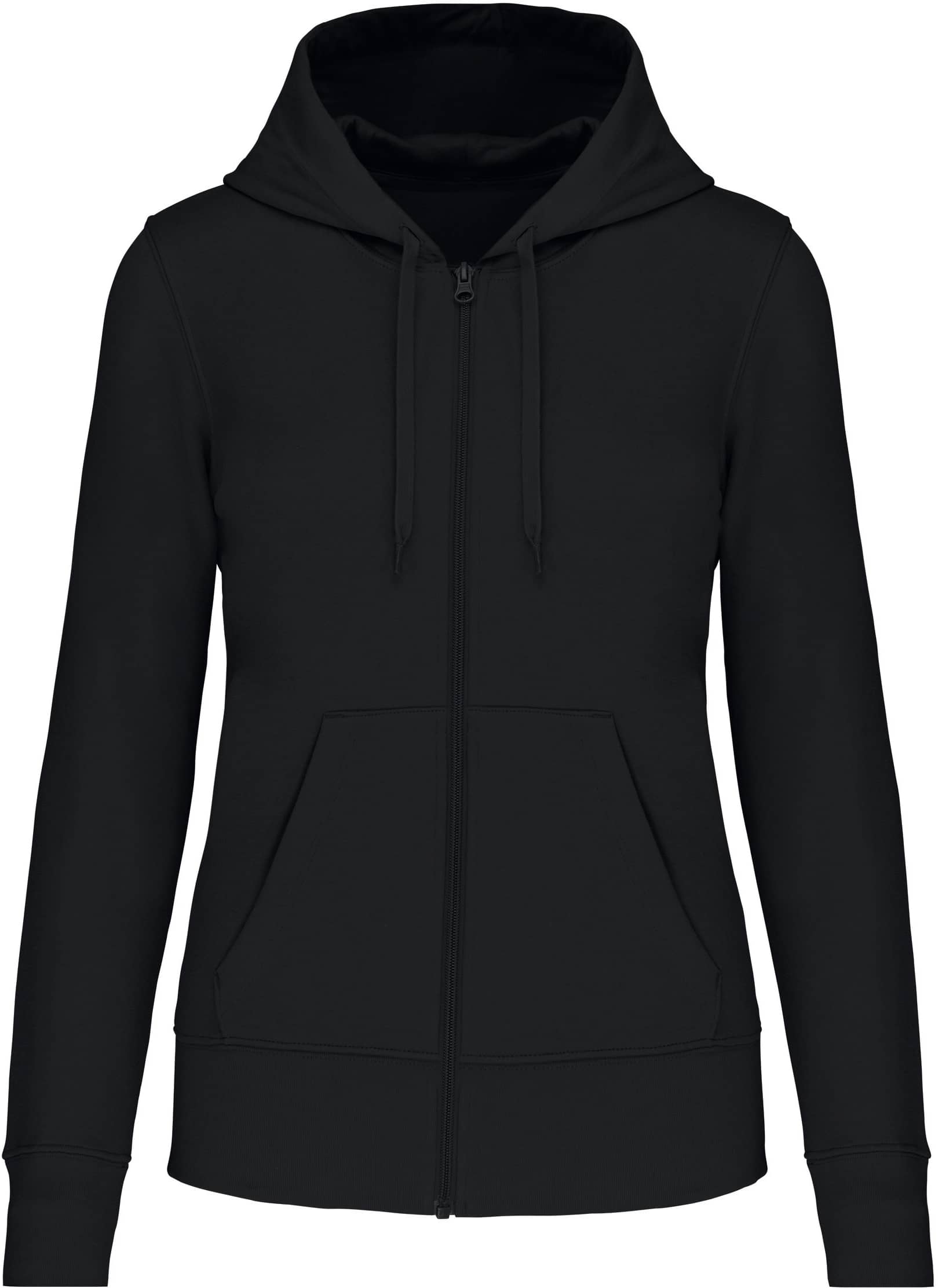 Umweltfreundliches Kapuzensweatshirt mit Reißverschluss Damen