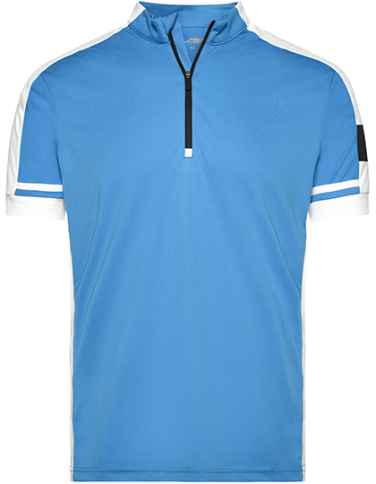 Herren Fahrrad-Shirt "Cooldry" mit 1/2 Reißverschluss