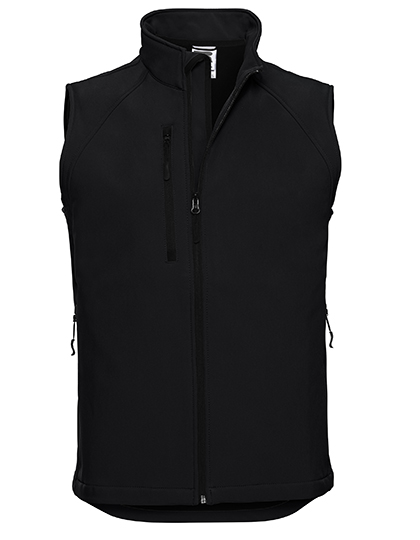 3-lagige Herren-Softshellweste mit Brusttasche