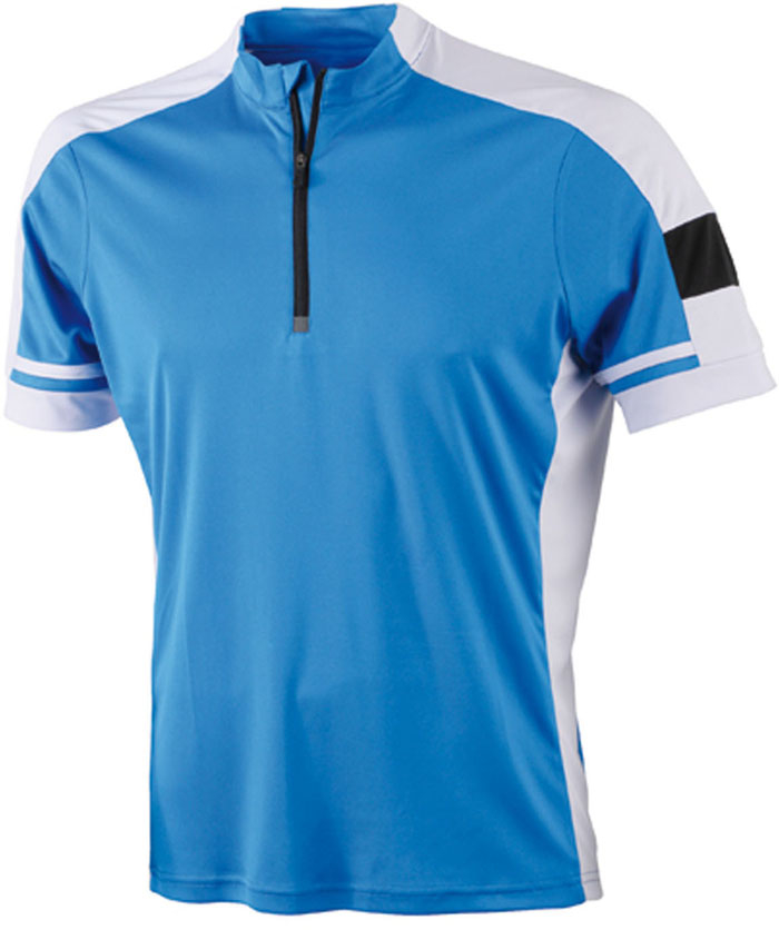 Herren Fahrrad-Shirt "Cooldry" mit 1/2 Reißverschluss