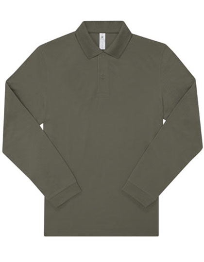 Unisex Langarm-Poloshirt aus nachhaltigerer Baumwolle