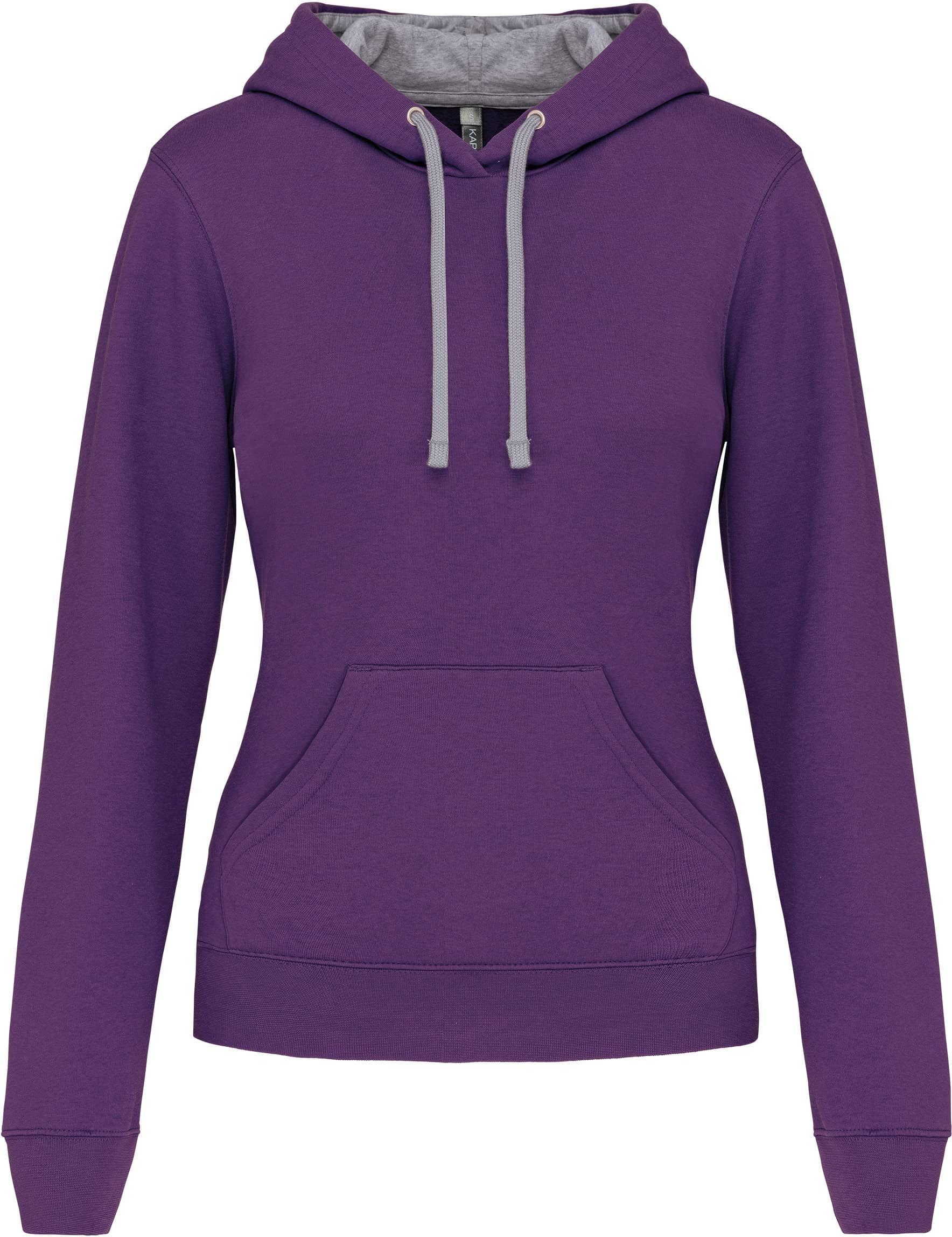 Damen-Kapuzensweatshirt bicolor