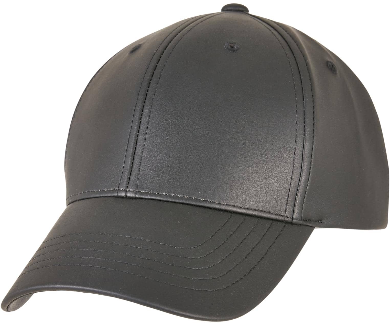 Synthetic Leather Alpha Shape Dad Cap