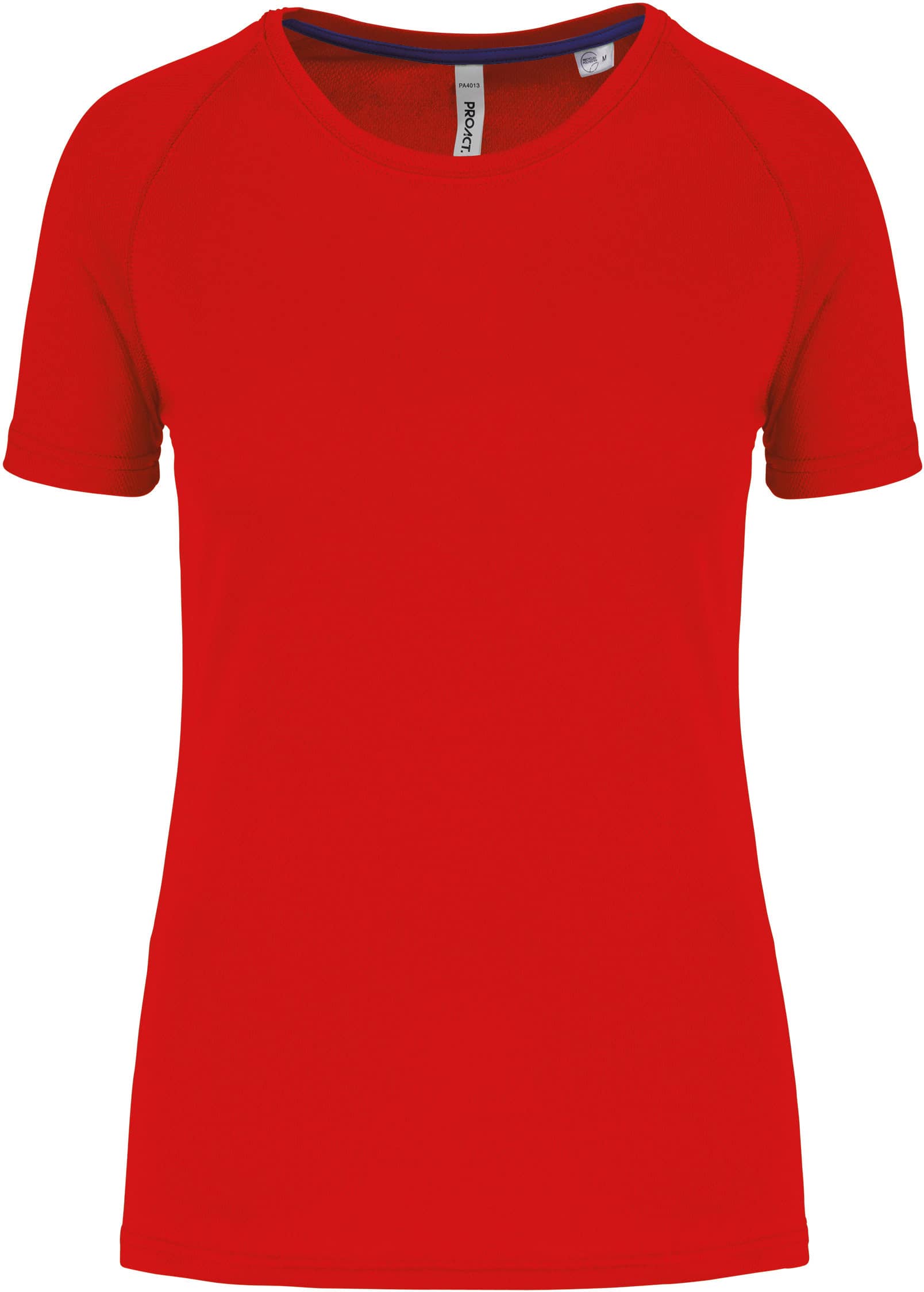 Damen-Sportshirt aus Recyclingmaterial mit Rundhalsausschnitt