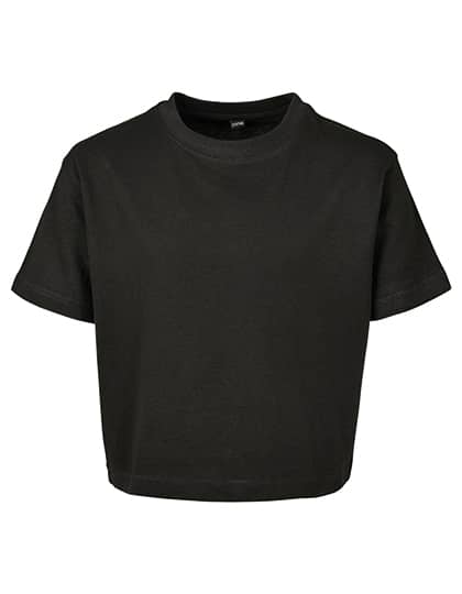 Cropped Jersey T-Shirt für Damen