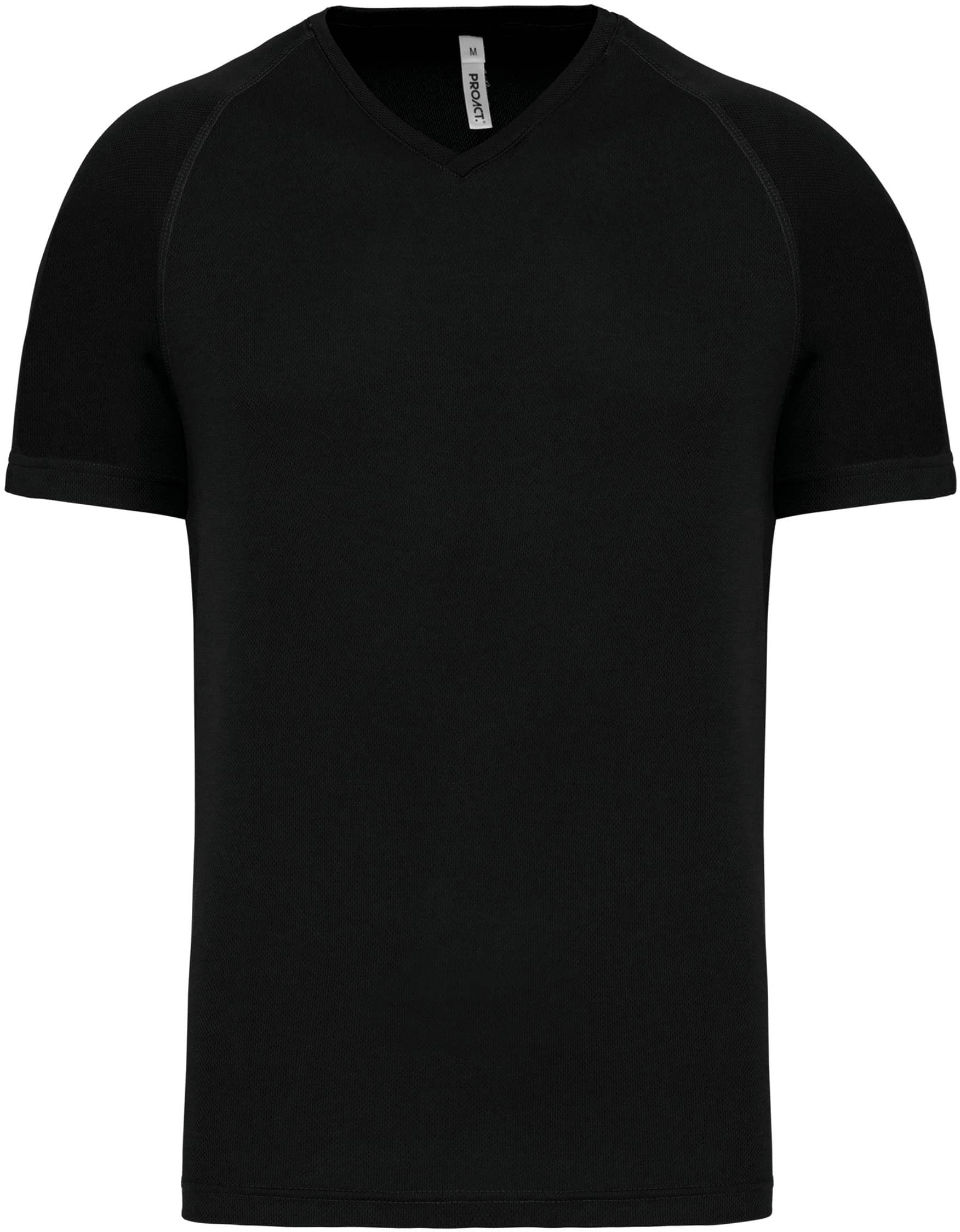 Herren Kurzarm-Sportshirt mit V-Ausschnitt