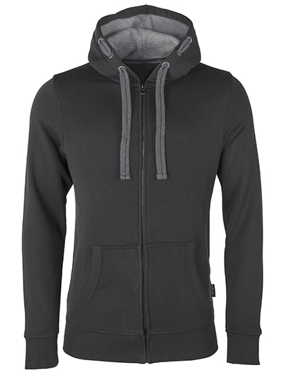 Weicher schmal geschnittener Herren-Zip-Hoodie