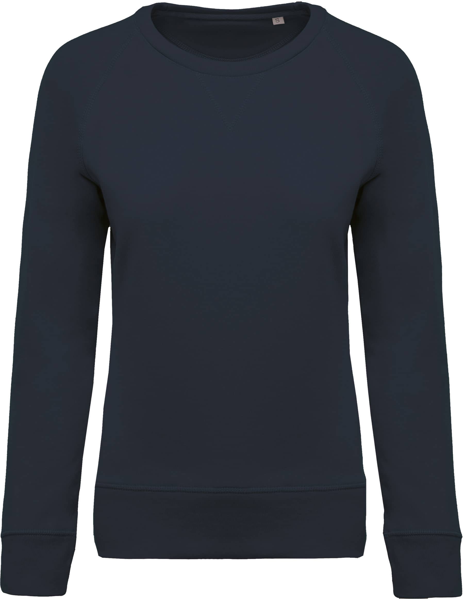 Damen Sweatshirt BIO-BAUMWOLLE Rundhalsausschnitt Raglanärmel