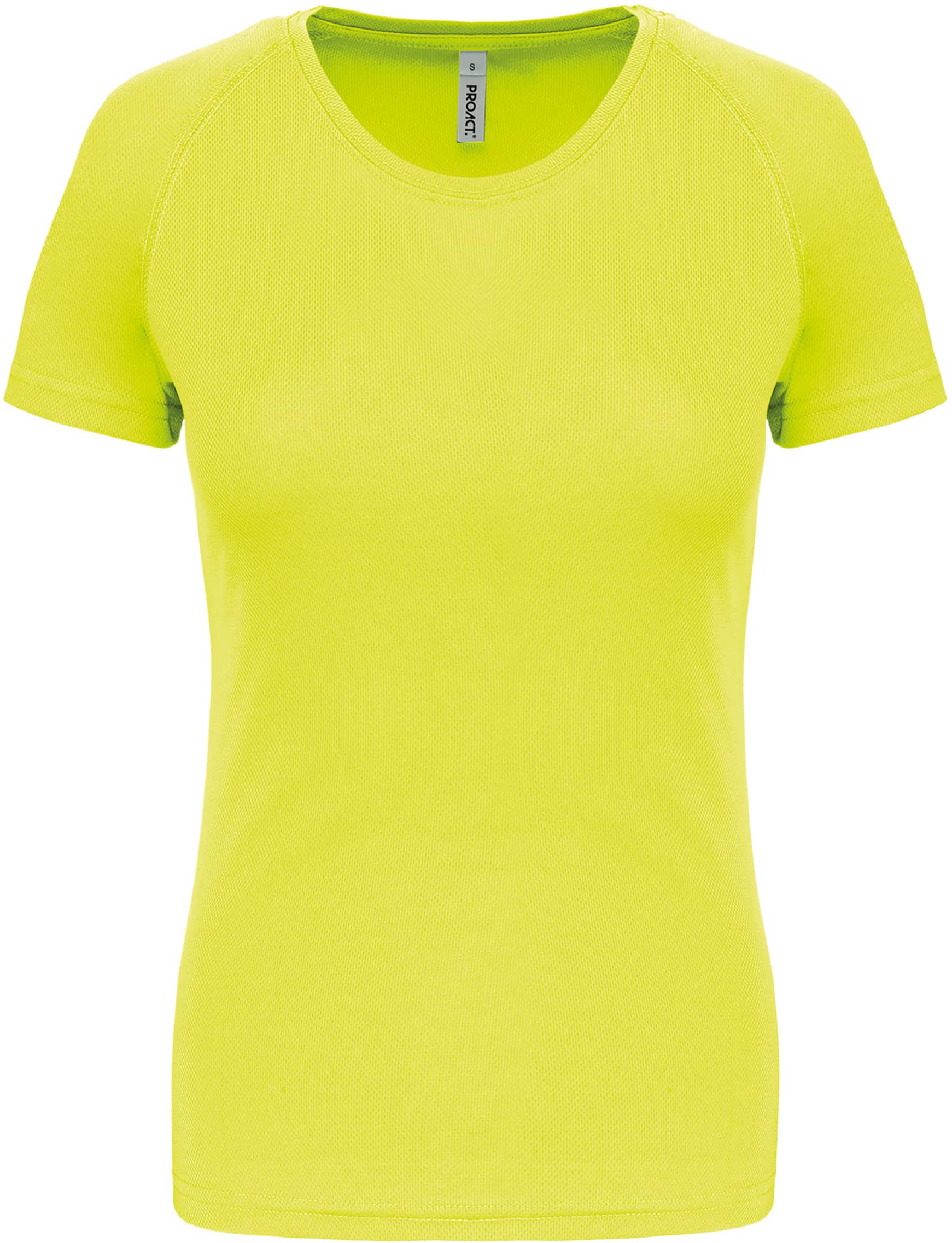 Damen Basic Sport Funktionsshirt Kurzarm - Fluorescent
