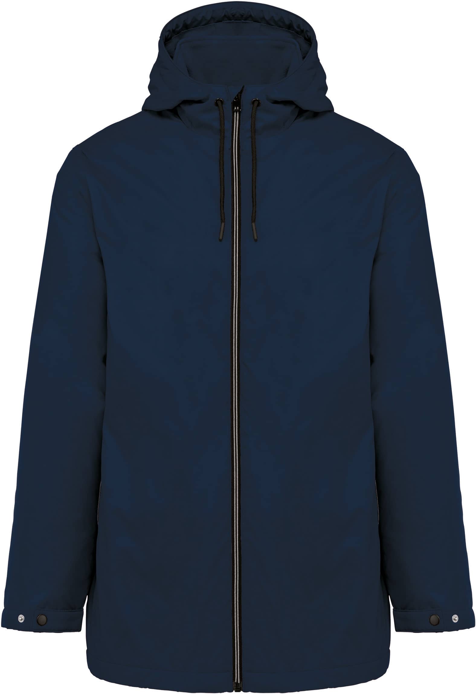 Gefütterte Unisex-Kapuzenjacke aus Mikrofleece
