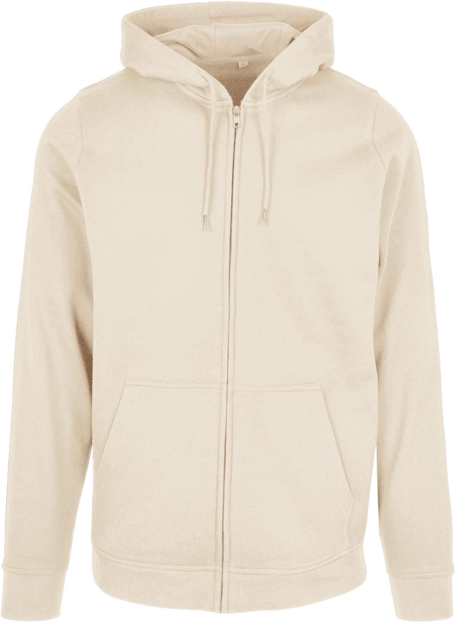 Flauschiger Basic Herren-Zip-Hoodie mit Kängurutasche