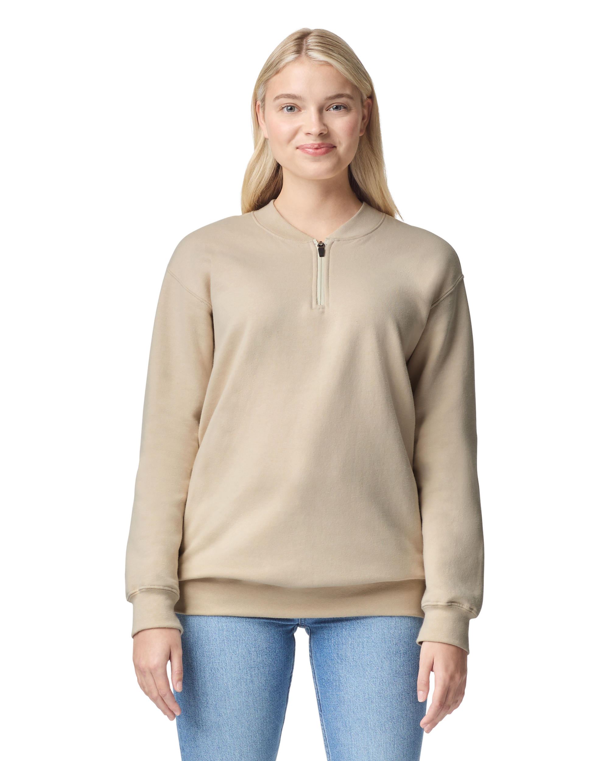 Softstyle® Midweight Adult Fleece 1/4 Zip Sweatshirt