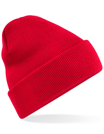 Klassischer recycelter Beanie mit Umschlag
