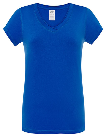 Slim Fit Damen-T-Shirt "Sicilia" mit V-Ausschnitt