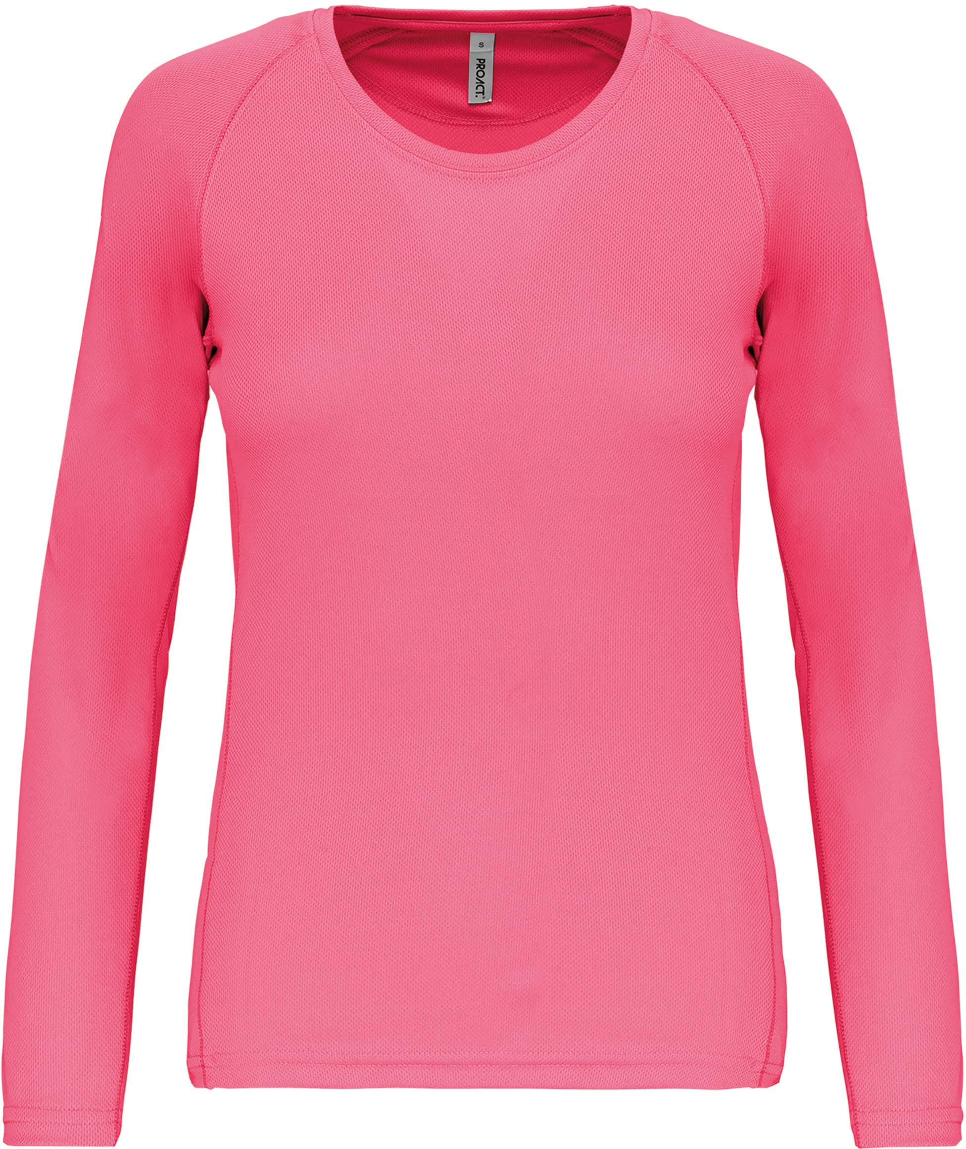 Damen Basic Sport Funktionsshirt Langarm - Fluorescent