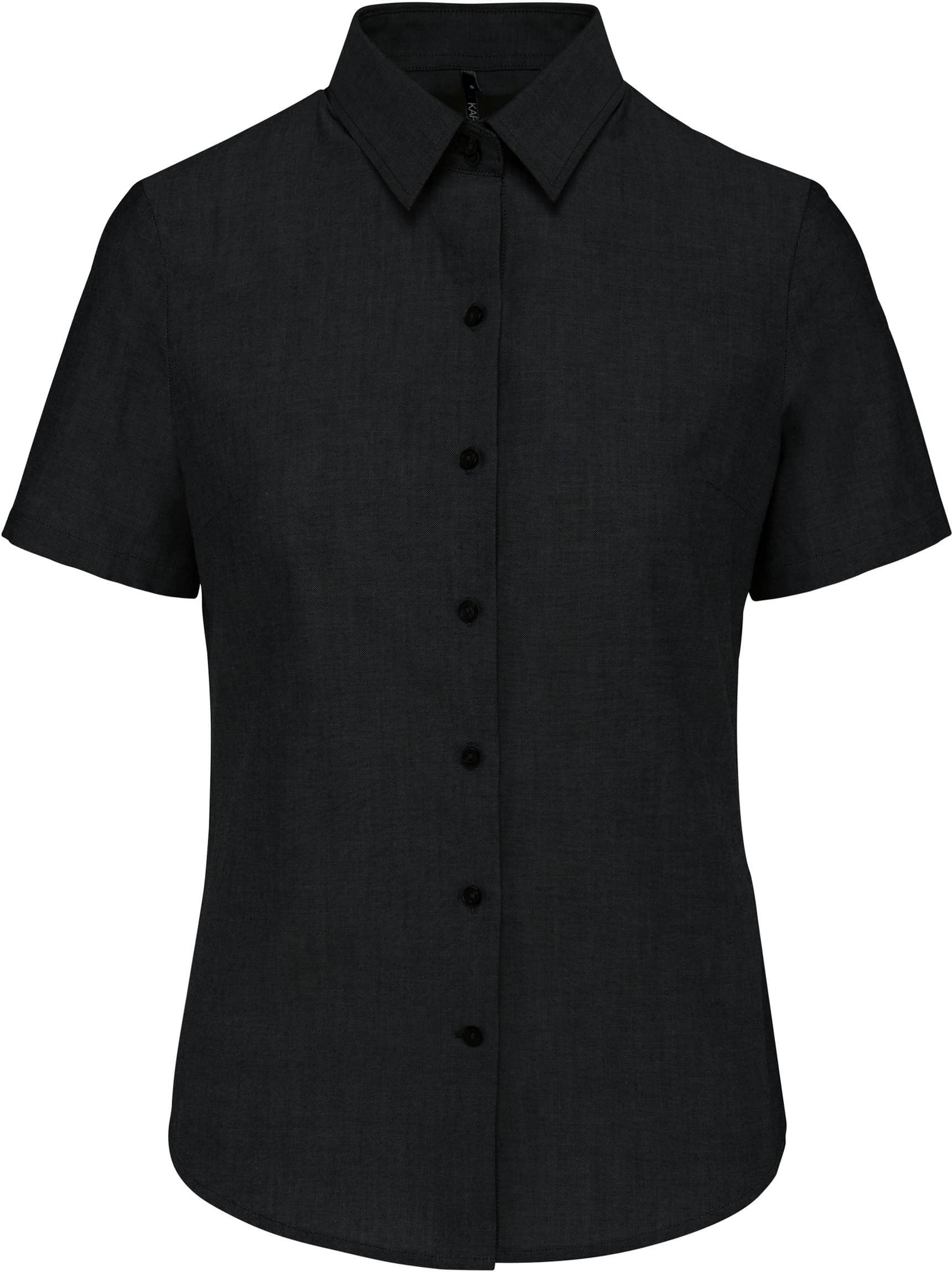 Damen Oxford Kurzarmbluse