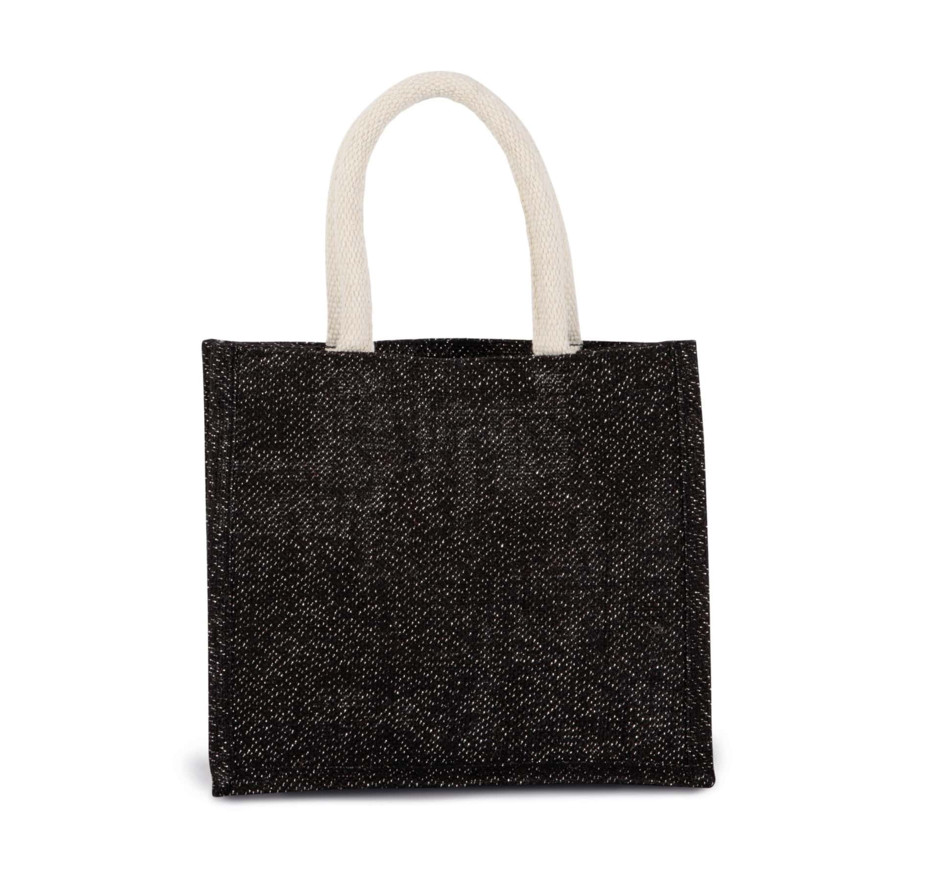 Jutetasche im Cabas-Stil Mittel - Zweifarbig