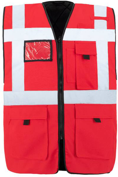 Gepolsterte reflektierende Unisex-Warnweste "Wismar"