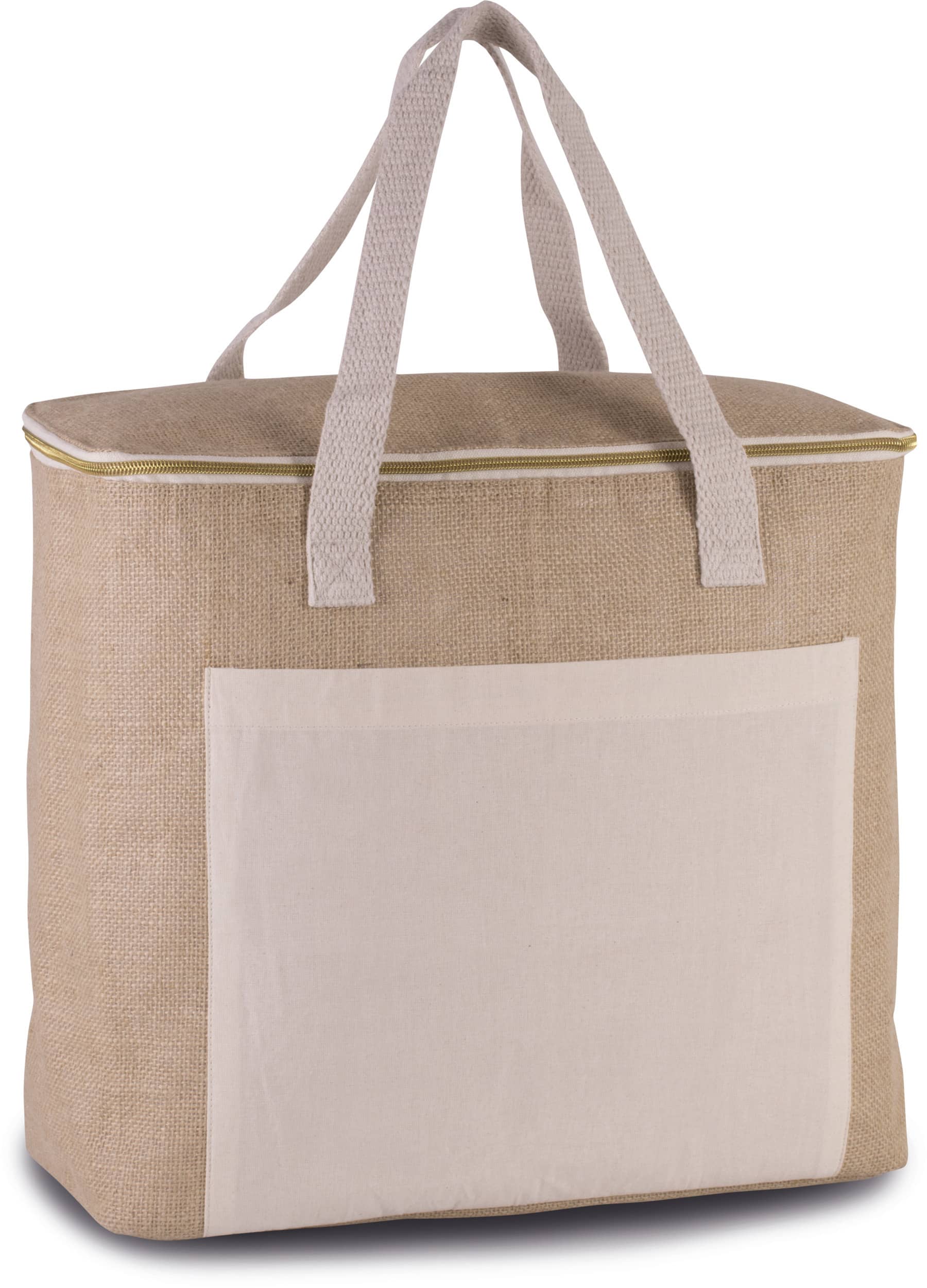 Große Kühltasche aus Jute