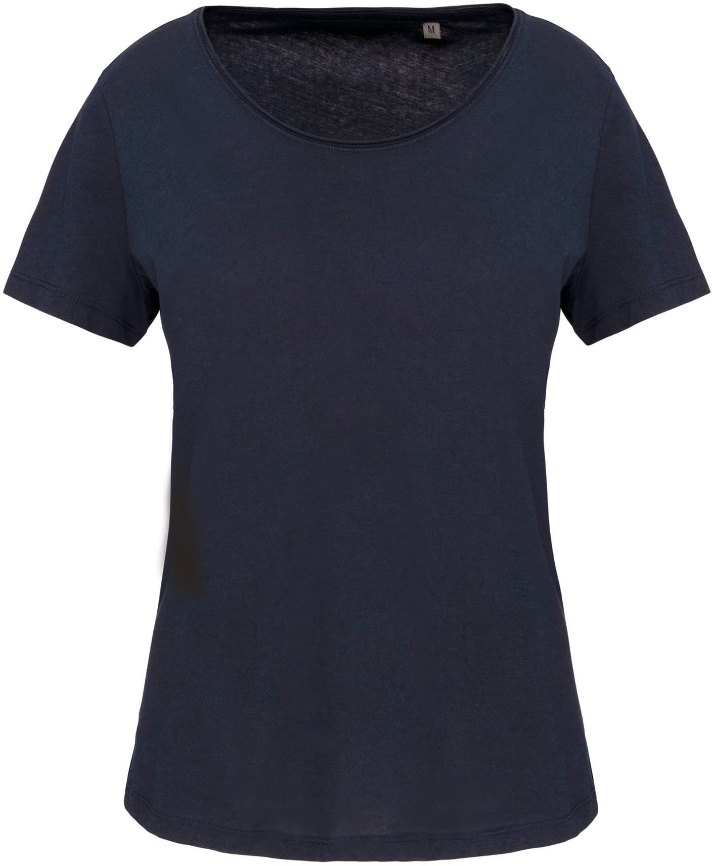 Bio-T-Shirt für Damen mit kurzen Ärmeln und ungesäumtem Halsausschnitt