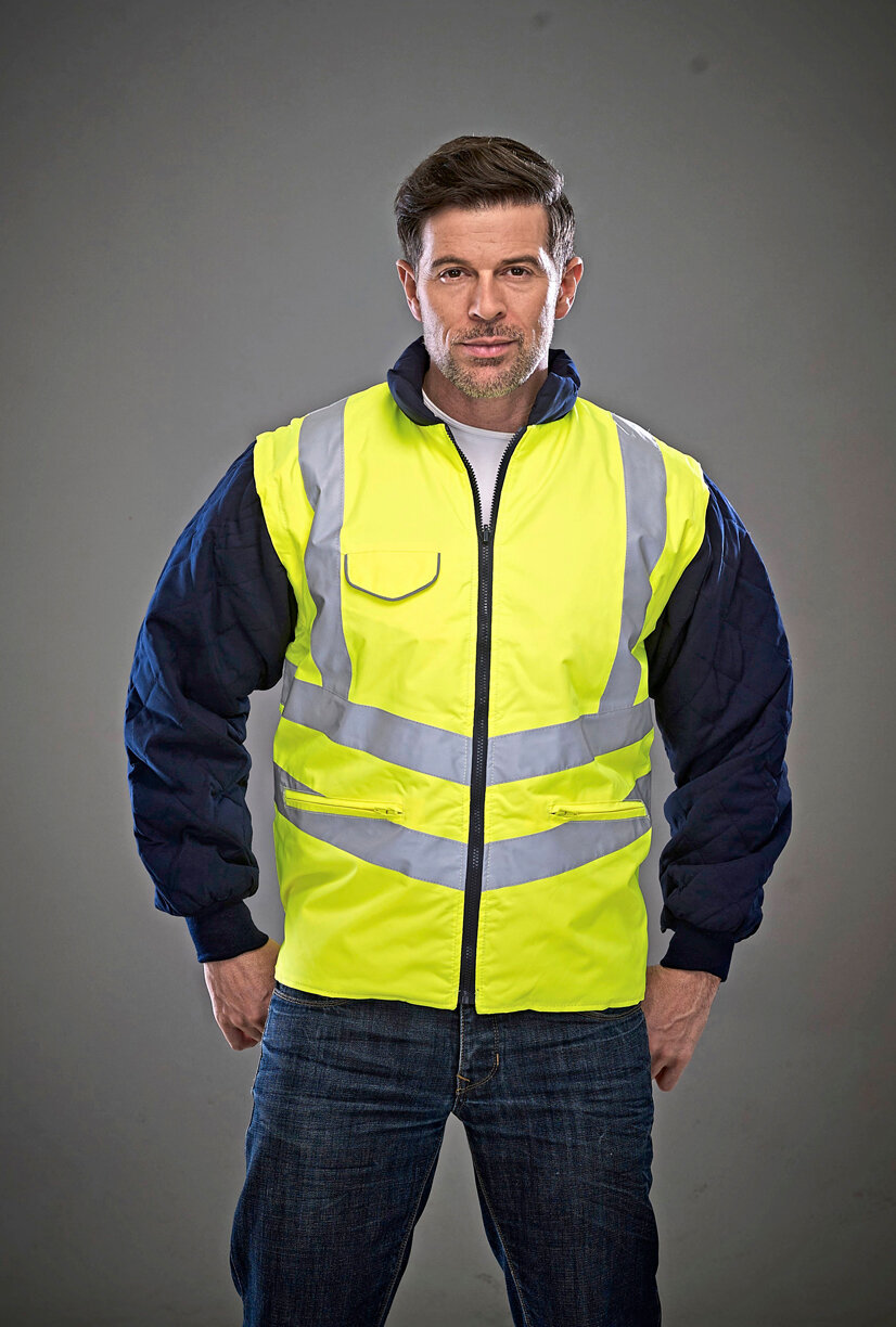 Hi-Vis Chevron Quilted Jacket