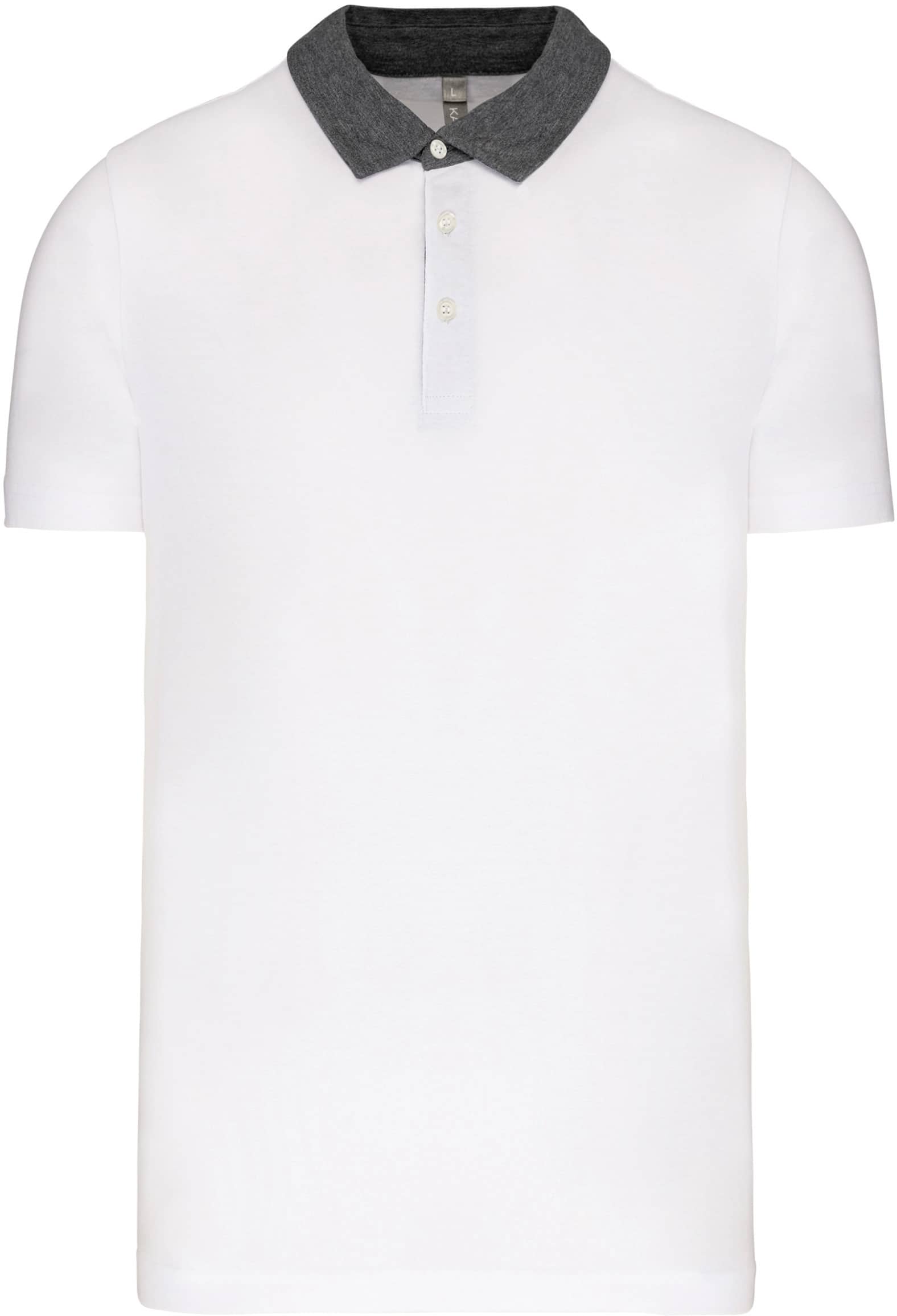 Zweifarbiges Jersey-Polohemd für Herren
