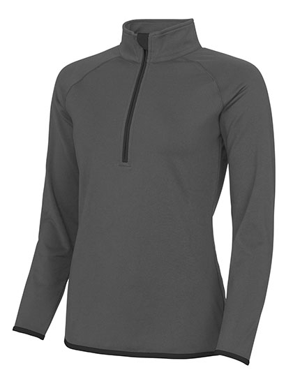 Slim Fit Damen Sport-Sweater mit 1/2-Zip