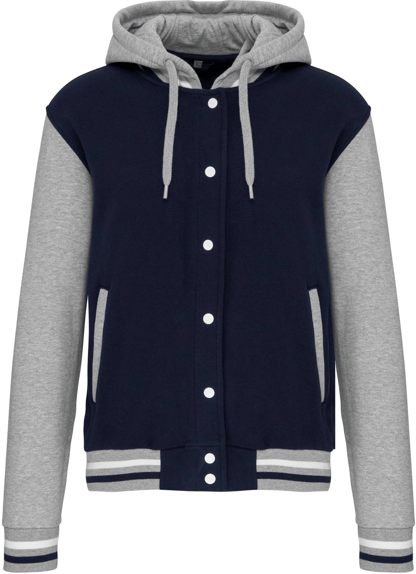 Unisex College Jacke mit Kapuze