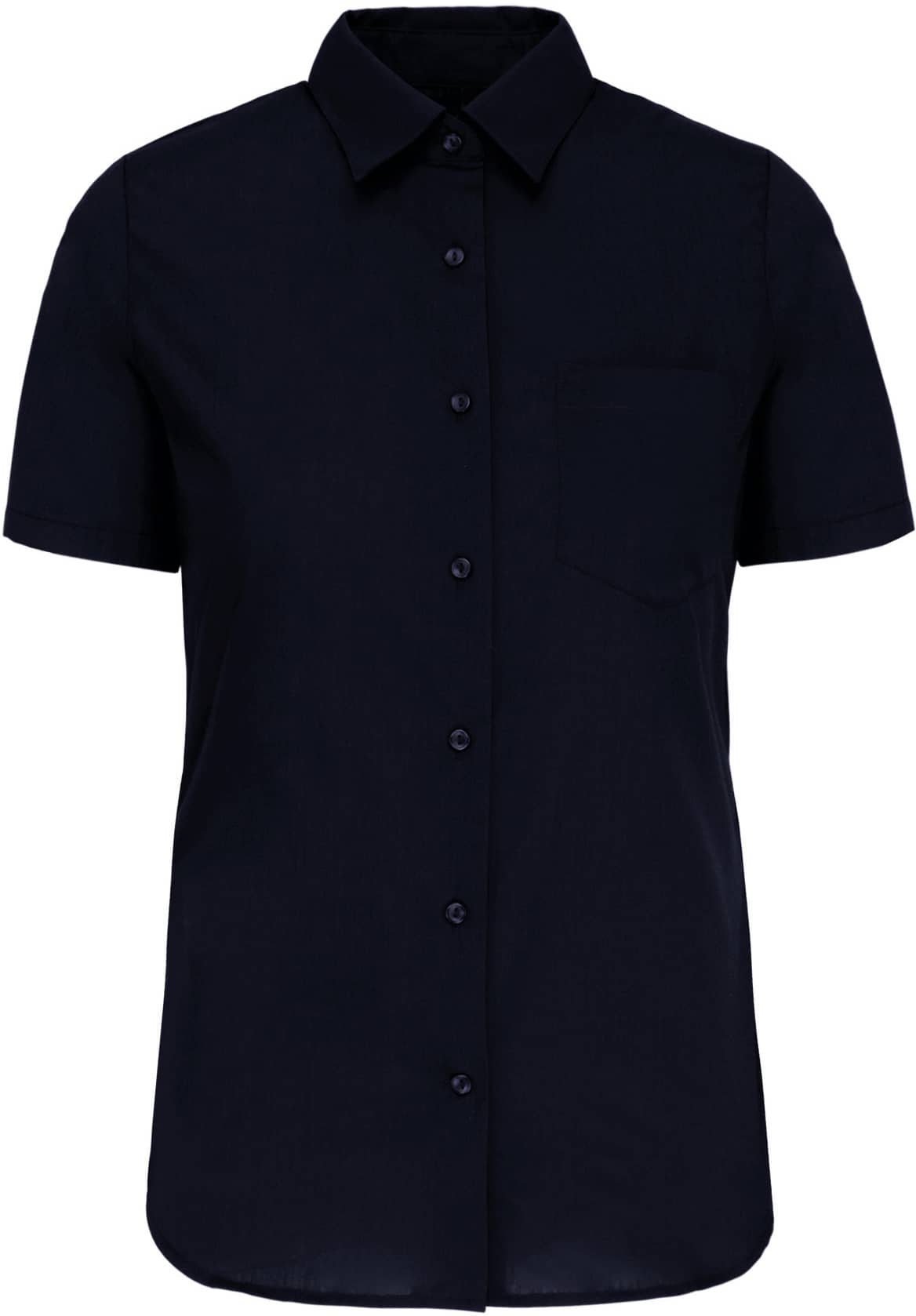Damen Popelinebluse Kurzarm