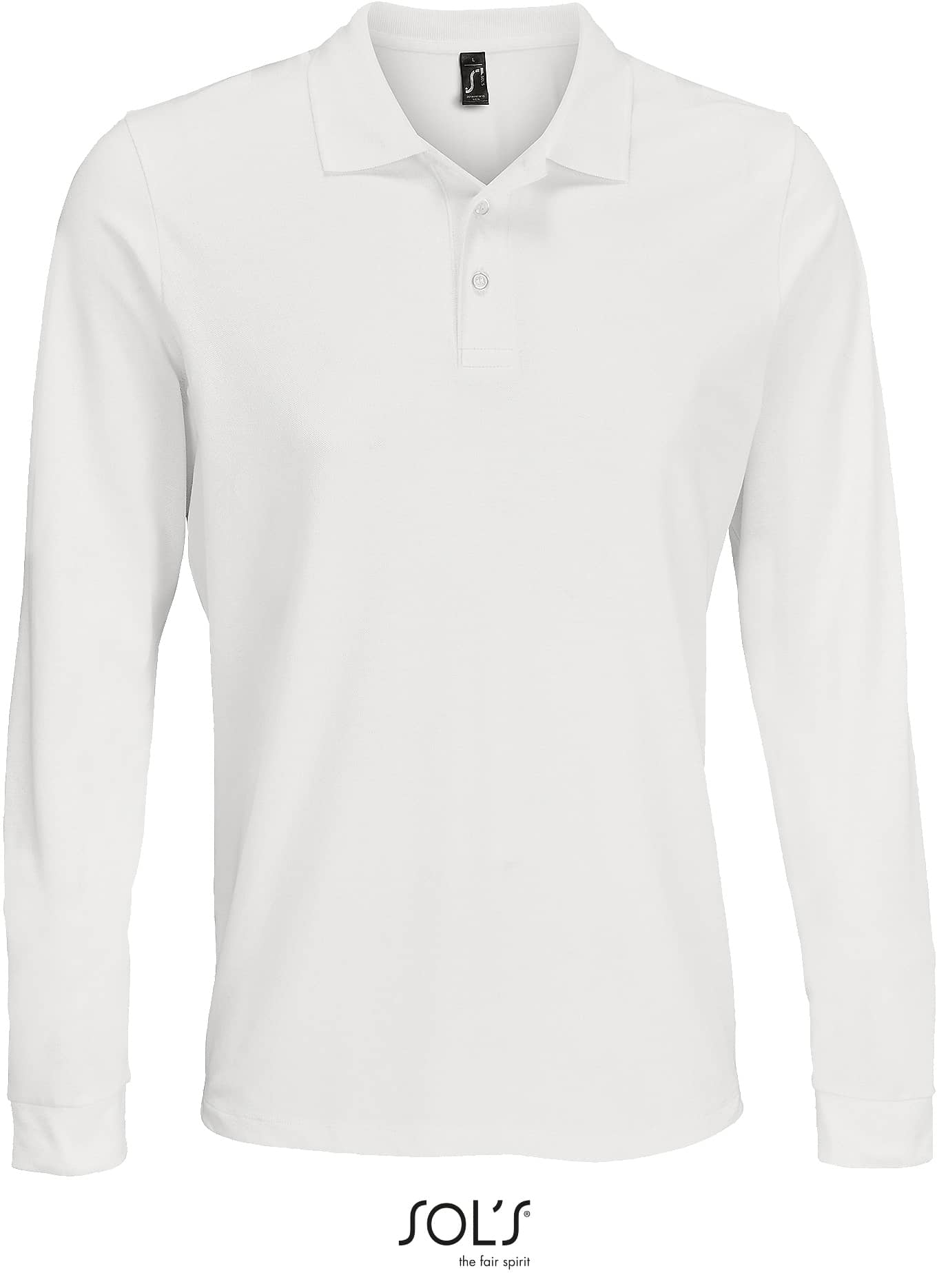 Unisex Long Sleeve Polycotton Polo Shirt