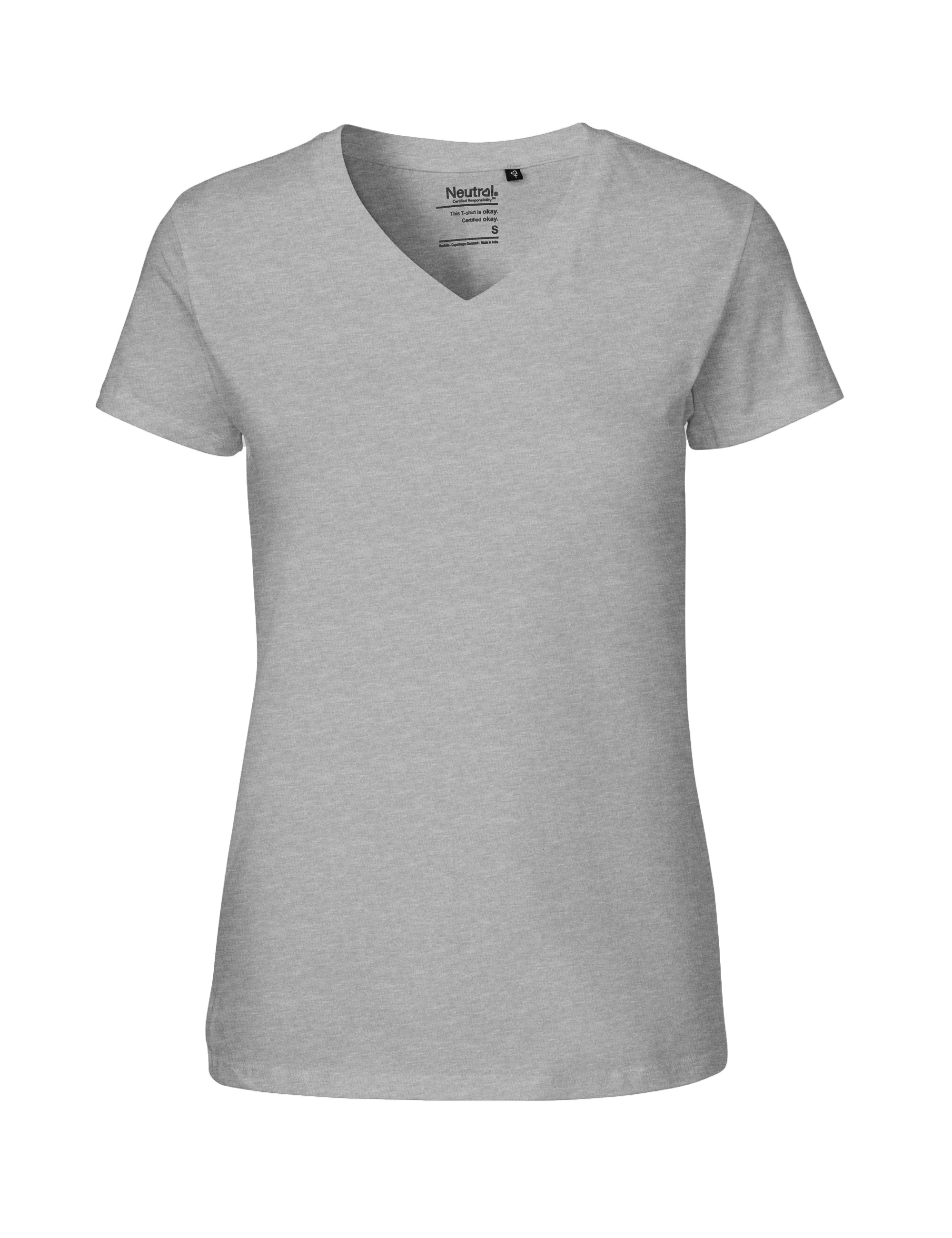 V-Neck Damen-T-Shirt aus Fairtrade-Baumwolle
