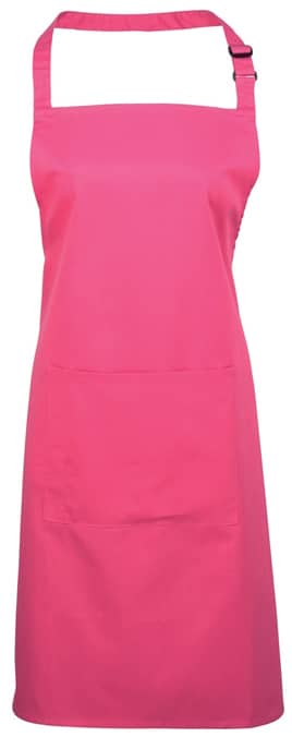 Colours Collection Bib Apron With Pocket